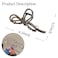 Large Metal Hair Claw Clips with Black Bow Design and White Pearls - Non-Slip Jaw Barrette Clips for Women and Girls, Strong Hold for Thick/Thin Hair, 1Pcs