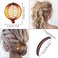 18 Pieces Banana Hair Clips Classic French Hair Comb Set Fishtail Plastic Twist Hair Clip Ponytail Accessories for Women Girls, 9 Styles