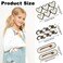 18 PCS Acrylic Cute Checker Hair Clips, Simple Geometric Duckbill Clips, Korean Styling Minimalist Hair Barrettes for Women and Girls Hair Accessories(Black and White)