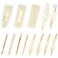 13 Pcs Pearl Minimalist Hair Clips Geometric Metal Hair Pin, Hair Barrettes for Women Girls Fashion Hair Accessories (Gold)