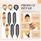 Chuangdi 12 Pcs Banana Hair Clips for Women Classic Clincher Double Combs Large Fishtail Hair Clip Banana Ponytail Holder, 4 Styles(Black, Tortoiseshell Color)