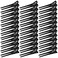 Hairdressing Double Prong Curl Clips, 50pcs 1.8" Metal Alligator Hairpins for Hair Bow Pin Curl, Styling Clips for Hair Salon Barber (Black)