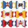 Whaline 6Pcs Bow Hair Clips: Apple, Blackboard Barrettes in Colorful Pu Leather for First Day of School, Classroom Girls, Students, Kindergarten