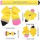 Whaline 5Pcs Back to School Yellow Pencil Hair Bow Clips Ponytail Holder Jumbo Ribbon Grosgrain Hairgrips Cheer Hair Bows Tie for First Day of School Girl Student Cheerleader Hair Accessories