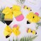 Whaline 5Pcs Back to School Yellow Pencil Hair Bow Clips Ponytail Holder Jumbo Ribbon Grosgrain Hairgrips Cheer Hair Bows Tie for First Day of School Girl Student Cheerleader Hair Accessories