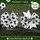 Whaline Soccer Hair Clip - 6Pcs Black &amp; White Sports Themed Hairgrip Bows for Girls, Women, Soccer Team Gift, Party Supplies, Daily Hair Accessories