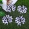 Whaline Soccer Hair Clip - 6Pcs Black &amp; White Sports Themed Hairgrip Bows for Girls, Women, Soccer Team Gift, Party Supplies, Daily Hair Accessories