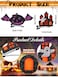 48PCS Halloween Hair Clips EBANKU Halloween Cartoon Hair Clips Pumpkin Ghost Witch Hair Decoration Spider Web Castle Hairpins Cute Halloween Barrettes for Women Girls Halloween Cosplay Accessories