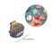 Pack of 10 Mini Seashell Hair Claw Clips Jaw Clip Clamps Mermaid Hair Styling Cilps Accessories for Women Girls Marble Pattern