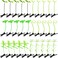 30 Pcs Bean Sprout Hair Clips, Feihuaer Mixed Style Plant Hairpins Flower Tree Hair Clip, Cute Little Grass Barrette Colorful Mushroom Butterfly Headwear Hair Accessories for Women Home Party Festival