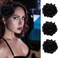 Hair Flower Clips Brooch Boutique Hair Accessories Bohemia Hairpins for Women Girls (Black)