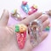 10 Pcs Glitter Hair Clips for Girls, Cute Animals Rainbow Sparkle Transparent Hairpins Snap Barrettes Hair Accessories for Children's Day,Christmas Party