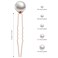 33 Pieces Wedding Pearl Hair Pins Bridal Pearl Rhinestone Hair Accessories U Shape Barrette for Bride Bridesmaid Women(Rose Gold)