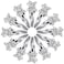 Jexine 12 Pieces Hair Clips, Silver Butterfly Rhinestone Barrettes for Women, Hair Snaps for Girls, Shining Hair Barrette Hairpins Hair Accessories for Wedding