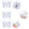 60 Pieces Mini Hair Claws Clip Butterfly Plastic Hair Claws Pins Clamps Hair Accessories for Girls and Women, Clear