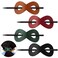 4 Pieces Leather Hair Barrette with Stick 8 Shape Ponytail Clip Leather Hair Accessories for Women Hair Holder Clip Mother's Day Gift (Cute Color)