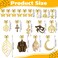 WILLBOND 18 Pieces Butterfly Hair Jewelry for Braids Gold Braid Hair Clips Dreadlock Braid Charms Accessories