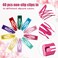 40 Pcs Double Grip Hair Clips Metal Snap Hair Clips Double Snap Barrettes Non Slip Hair Barrettes for Women Hair Making, Salon Supplies, 10 Colors