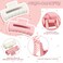 Xunyee 8 Pcs Bridal Bridesmaid Square Hair Clips 4.1 Inch Large Matte Bride Rectangular Hair Claw Clips Pink Bachelorette Party Decorations Styling Accessories for Wedding Gift