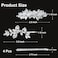 6 Pieces Rhinestone Bridal Hair Clips Leaf Wedding Hair Pins Crystal Bobby Pins Silver Hairpin Jewelry Barrette for Brides Bridesmaids Flower Girls