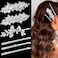 6 Pieces Rhinestone Bridal Hair Clips Leaf Wedding Hair Pins Crystal Bobby Pins Silver Hairpin Jewelry Barrette for Brides Bridesmaids Flower Girls