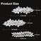 3 Pieces Rhinestone Bridal Hair Clips Leaf Wedding Hair Pins Crystal Bobby Pins Silver Hairpin Jewelry Barrette for Brides Bridesmaids Flower Girls