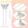 12 Pieces Butterfly Hair Pin Butterfly Hair Clips Crystal Pearl Hair Clips Bridal Wedding Hair Pins Bride Headwear Hair Accessories for Women(Elegant Style)