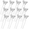 12 Pieces Butterfly Hair Pin Butterfly Hair Clips Crystal Pearl Hair Clips Bridal Wedding Hair Pins Bride Headwear Hair Accessories for Women(Elegant Style)