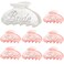 8 Pcs Rhinestone Hair Clips - Acrylic Bridal Shower and Wedding Accessories for Bride and Bridesmaids