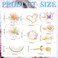18 Pcs Rhinestone Butterfly Hair Clips Decorative Bobby Pins Crystal Flower Handmade Metal Barrettes for Women Gold Prom Hair Accessories Glitter Styling Pins for women Wedding Jewelry