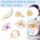 18 Pcs Rhinestone Butterfly Hair Clips Decorative Bobby Pins Crystal Flower Handmade Metal Barrettes for Women Gold Prom Hair Accessories Glitter Styling Pins for women Wedding Jewelry