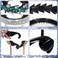 MTLEE 8 Pieces Bun Clip Set, Large Rhinestone Bun Cover Tassel Hair Accessories, Bun Holder for Women Girls (Tassel Style)