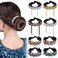 MTLEE 8 Pieces Bun Clip Set, Large Rhinestone Bun Cover Tassel Hair Accessories, Bun Holder for Women Girls (Tassel Style)
