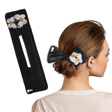Twist Hair Clip, Butterfly Hair Bun Roller, Elegant Lazy Hair Curler, Hair Bun Maker for Long Hair, Ball Hair Clip, Easy Fast Snap Roll Hair Tool for Stewardess, Banks, Hotels, Restaurant Staff