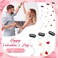 Youyole 6 Pcs Heart Hair Clip for Women Acrylic Heart Bead Streamline Invisible Hair Extensions Accessories DIY Cute Side Comb for Girls, Light Pink, Rose Red, Bright Red