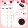 Youyole 6 Pcs Heart Hair Clip for Women Acrylic Heart Bead Streamline Invisible Hair Extensions Accessories DIY Cute Side Comb for Girls, Light Pink, Rose Red, Bright Red