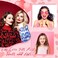 Youyole 6 Pcs Heart Hair Clip for Women Acrylic Heart Bead Streamline Invisible Hair Extensions Accessories DIY Cute Side Comb for Girls, Light Pink, Rose Red, Bright Red