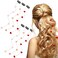 Youyole 6 Pcs Heart Hair Clip for Women Acrylic Heart Bead Streamline Invisible Hair Extensions Accessories DIY Cute Side Comb for Girls, Light Pink, Rose Red, Bright Red