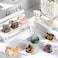 Crowye 8 Pcs Cute Cat Small Hair Clips Forehead Bangs Broken Hair Barrettes Speckled Animal Shaped Mini Claw Clips Alloy Resin Side Barrettes for Women