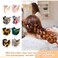 Crowye 8 Pcs Cute Cat Small Hair Clips Forehead Bangs Broken Hair Barrettes Speckled Animal Shaped Mini Claw Clips Alloy Resin Side Barrettes for Women