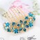 2 PCS Flower Bridal Hair Comb Rhinestone Barrette Hairpin for Women Decorative Chinese Style Hair Clips Hair Accessories