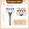 10 Pieces Adjustable Hair Parting Tool Stitch Braids Finger Ring Nail Finger Metal Cosplay Claws Hair Parting Ring for Hair Braiding Supplies Cosplay Nail Holiday Party Hair Styling(Silver)