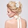 BBTO 21 Pieces Flower Hair Clips - Rose Hair Clips &amp; Barrettes for Women - Flower Hair Accessories - Boho Bride Claw Clip Hairpin Brooch Pin Headpiece for Wedding (White, Large, Medium, Small)