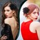 12 Pcs Rose Hair Clips for Women, Girls - Large, Medium, Small Elegant Bridal Hair Pins, Accessories for Wedding, Dance (Black)