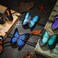Jutom 6 Pcs Colorful Hair Barrettes with Butterfly Faux Leather Clips, Wood Stick, for Women and Girls, Hair Accessories