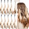 Bencailor 10 Pcs Hair Feathers for Women Boho Feather Hair Extension Clip Hippie Pirate Headband Accessories Tribal Indian