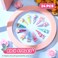 Hanaive 24 Pcs Rainbow Unicorn Clips Metal Clips Butterfly Snap Barrettes Cute Mermaid Hair Pins Sparkly Animal Hair Accessories for Toddlers Little Girls Birthday Party Gifts(Butterfly Pattern)