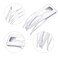 Chinco 24 Pcs Double Grip Hair Clips Metal Snap Clips Women Barrettes for Hair Making, Salon Supplies(White,2 Inch)