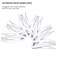 Chinco 24 Pcs Double Grip Hair Clips Metal Snap Clips Women Barrettes for Hair Making, Salon Supplies(White,2 Inch)