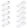 Chinco 24 Pcs Double Grip Hair Clips Metal Snap Clips Women Barrettes for Hair Making, Salon Supplies(White,2 Inch)